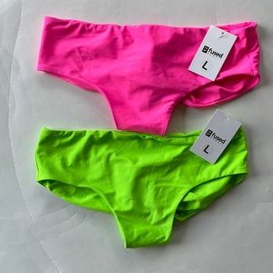 NWT fused Hawaii Kona bottoms size lg bundle